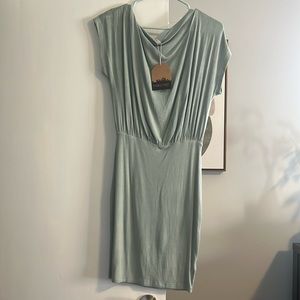 CUTE sage dress, brand new, never worn!
